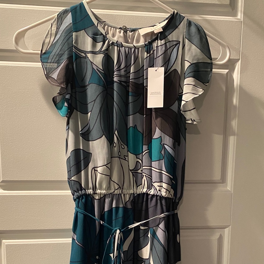 LOFT Floral Dress NWT XXS